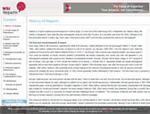 Tablet Screenshot of heparinscience.com